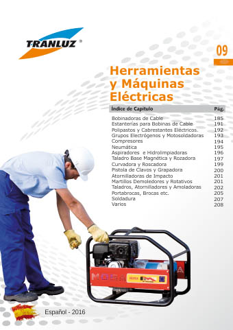 Portada Herramientas y Maquinas eléctricas Catalogo Español 2016